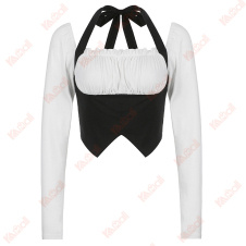 bow lace up long sleeve